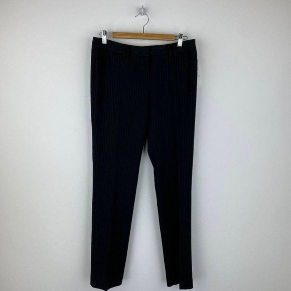 Amanda + Chelsea Stripe Low Rise Taper Pant NWT - Picture 1 of 9